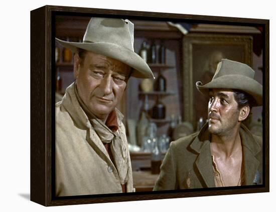 Rio Bravo, John Wayne, Dean Martin, 1959-null-Framed Stretched Canvas