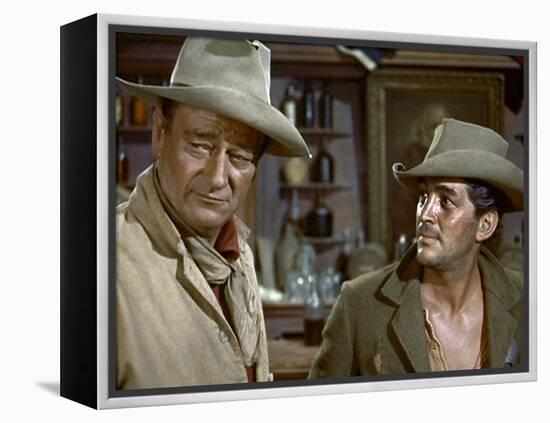 Rio Bravo, John Wayne, Dean Martin, 1959-null-Framed Stretched Canvas