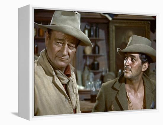 Rio Bravo, John Wayne, Dean Martin, 1959-null-Framed Stretched Canvas