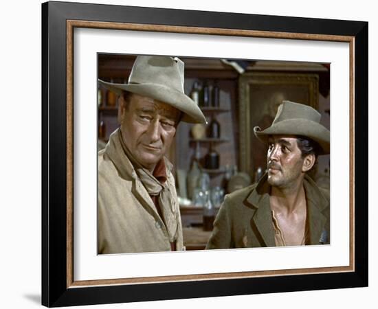 Rio Bravo, John Wayne, Dean Martin, 1959-null-Framed Photo