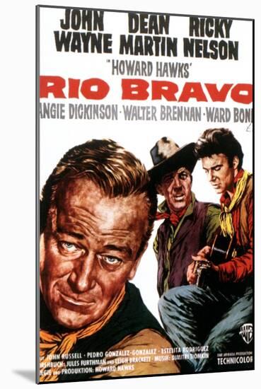 Rio Bravo, John Wayne, Dean Martin, Ricky Nelson, 1959-null-Mounted Art Print