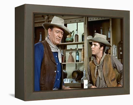 Rio Bravo, John Wayne, Ricky Nelson, 1959-null-Framed Stretched Canvas