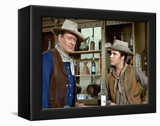 Rio Bravo, John Wayne, Ricky Nelson, 1959-null-Framed Stretched Canvas