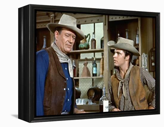 Rio Bravo, John Wayne, Ricky Nelson, 1959-null-Framed Stretched Canvas