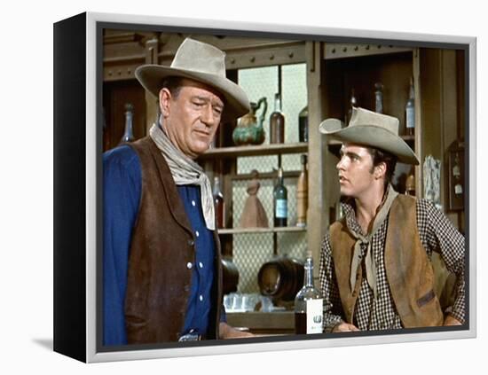 Rio Bravo, John Wayne, Ricky Nelson, 1959-null-Framed Stretched Canvas