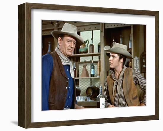 Rio Bravo, John Wayne, Ricky Nelson, 1959-null-Framed Photo