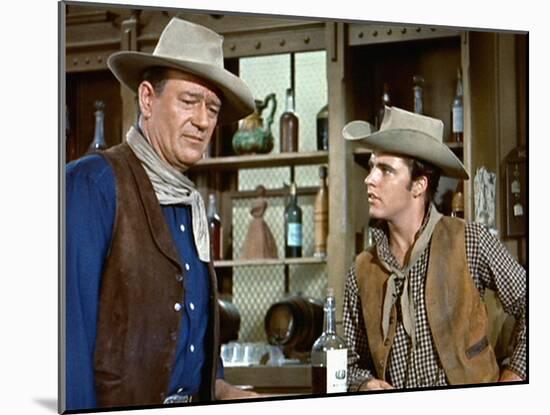 Rio Bravo, John Wayne, Ricky Nelson, 1959-null-Mounted Photo