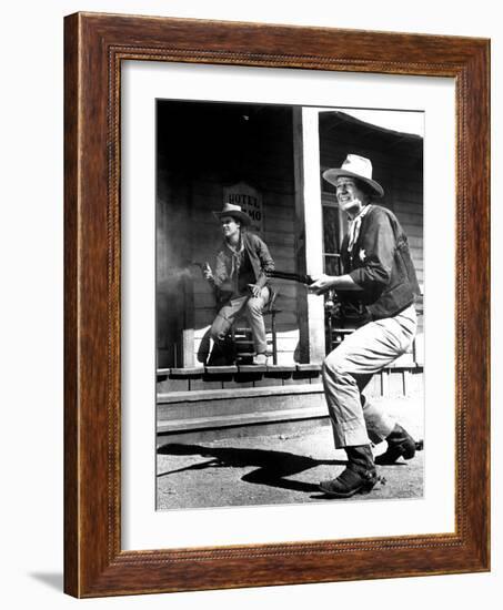 Rio Bravo, Ricky Nelson, John Wayne, 1959-null-Framed Premium Photographic Print