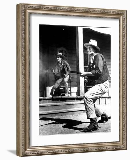 Rio Bravo, Ricky Nelson, John Wayne, 1959-null-Framed Photo