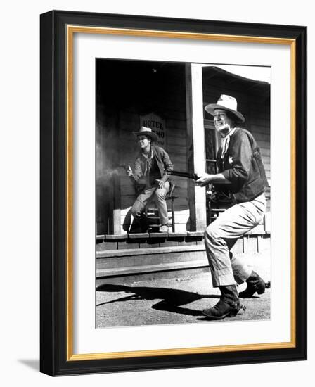 Rio Bravo, Ricky Nelson, John Wayne, 1959-null-Framed Photo