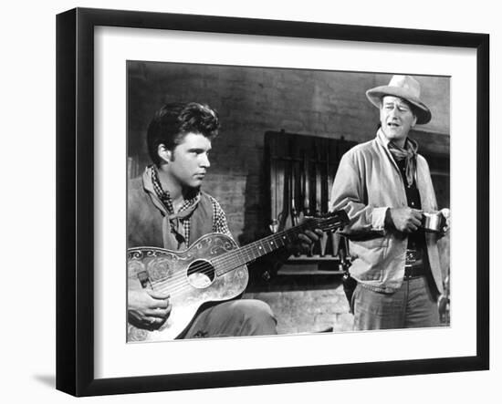 Rio Bravo, Ricky Nelson, John Wayne, 1959-null-Framed Photo