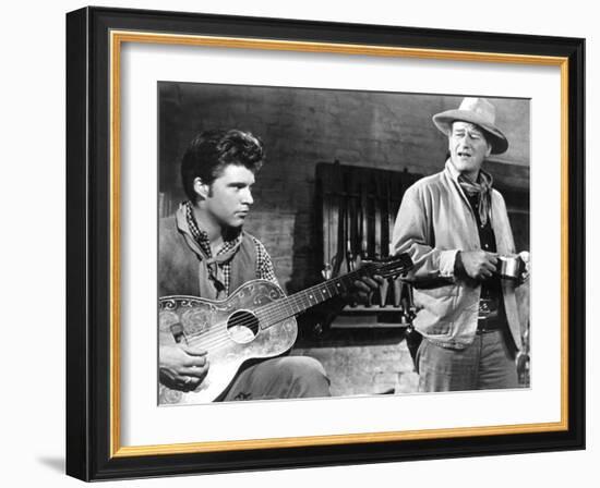 Rio Bravo, Ricky Nelson, John Wayne, 1959-null-Framed Photo