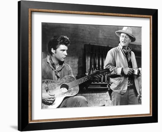 Rio Bravo, Ricky Nelson, John Wayne, 1959-null-Framed Premium Photographic Print