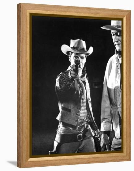 Rio Bravo, Ricky Nelson, John Wayne, 1959-null-Framed Stretched Canvas