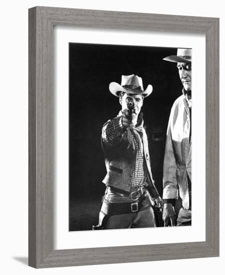 Rio Bravo, Ricky Nelson, John Wayne, 1959-null-Framed Photo