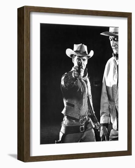 Rio Bravo, Ricky Nelson, John Wayne, 1959-null-Framed Photo