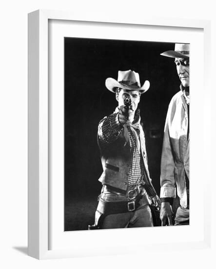 Rio Bravo, Ricky Nelson, John Wayne, 1959-null-Framed Photo