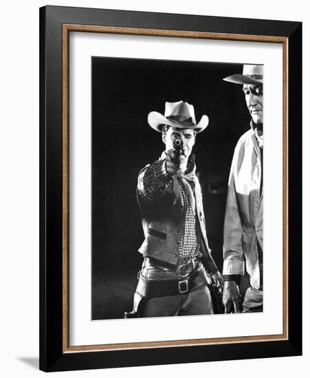 Rio Bravo, Ricky Nelson, John Wayne, 1959-null-Framed Premium Photographic Print