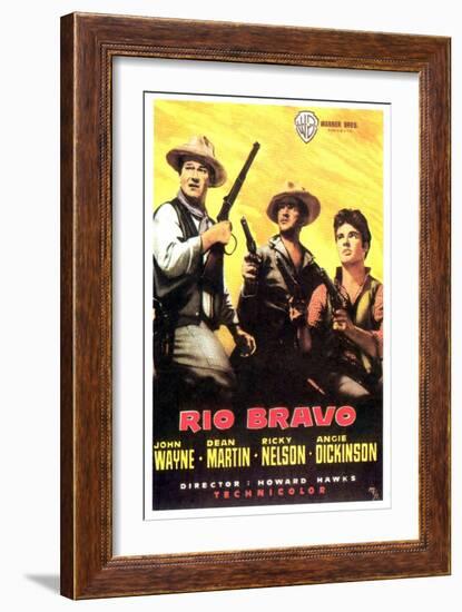 Rio Bravo, Spanish Movie Poster, 1959-null-Framed Art Print