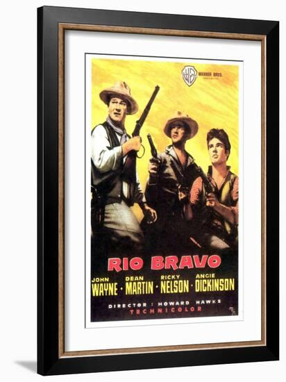 Rio Bravo, Spanish Movie Poster, 1959-null-Framed Art Print