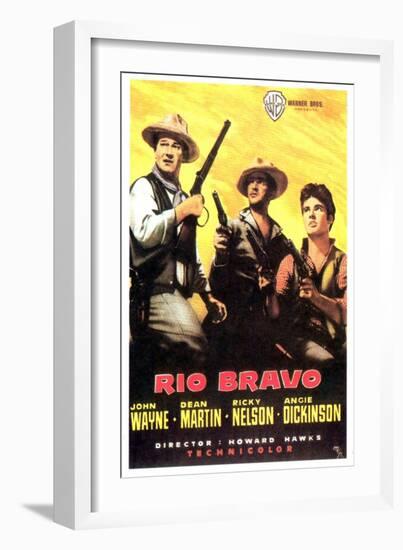 Rio Bravo, Spanish Movie Poster, 1959-null-Framed Art Print