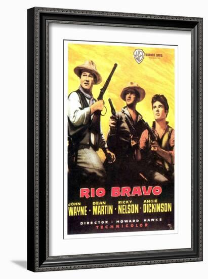 Rio Bravo, Spanish Movie Poster, 1959-null-Framed Art Print