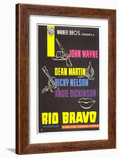 Rio Bravo, Spanish Movie Poster, 1959-null-Framed Art Print