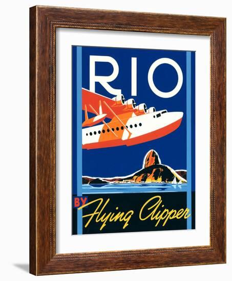 Rio by Flying Clipper-Brian James-Framed Art Print