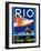 Rio by Flying Clipper-Brian James-Framed Art Print