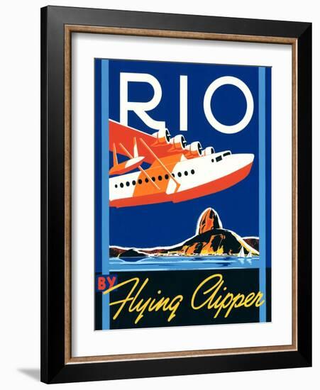 Rio by Flying Clipper-Brian James-Framed Art Print