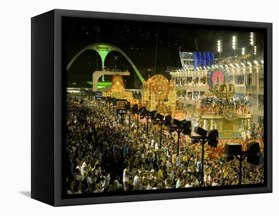 Rio Carnival, Rio de Janeiro, Brazil-Demetrio Carrasco-Framed Premier Image Canvas