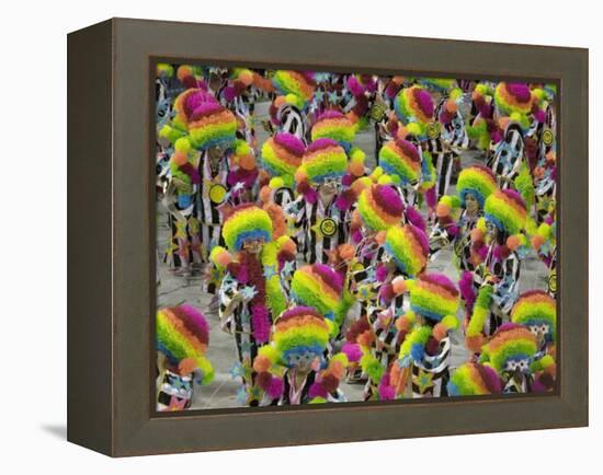 Rio Carnival, Rio De Janeiro, Brazil-Demetrio Carrasco-Framed Premier Image Canvas