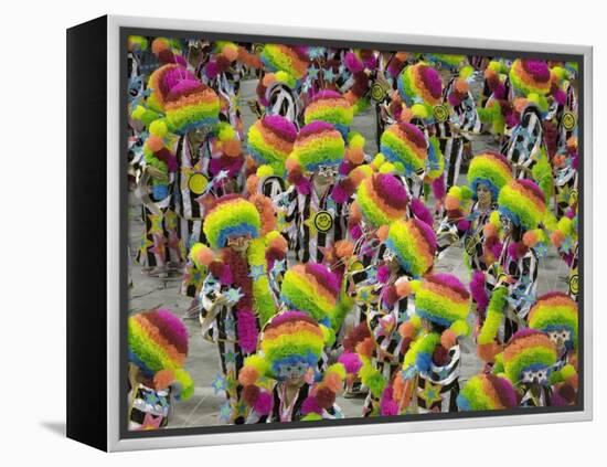 Rio Carnival, Rio De Janeiro, Brazil-Demetrio Carrasco-Framed Premier Image Canvas