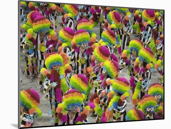 Rio Carnival, Rio De Janeiro, Brazil-Demetrio Carrasco-Mounted Photographic Print