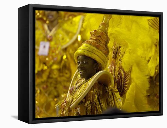 Rio Carnival, Rio De Janeiro, Brazil-Demetrio Carrasco-Framed Premier Image Canvas