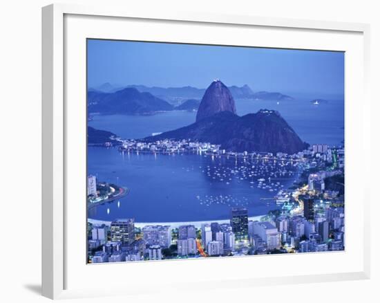 Rio de Janeiro and Sugar Loaf, Brazil-Peter Adams-Framed Photographic Print