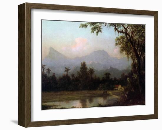 Rio De Janeiro, Brazil, C.1865 (Oil on Board)-Martin Johnson Heade-Framed Giclee Print