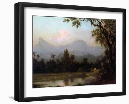 Rio De Janeiro, Brazil, C.1865 (Oil on Board)-Martin Johnson Heade-Framed Giclee Print