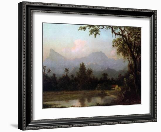 Rio De Janeiro, Brazil, C.1865 (Oil on Board)-Martin Johnson Heade-Framed Giclee Print