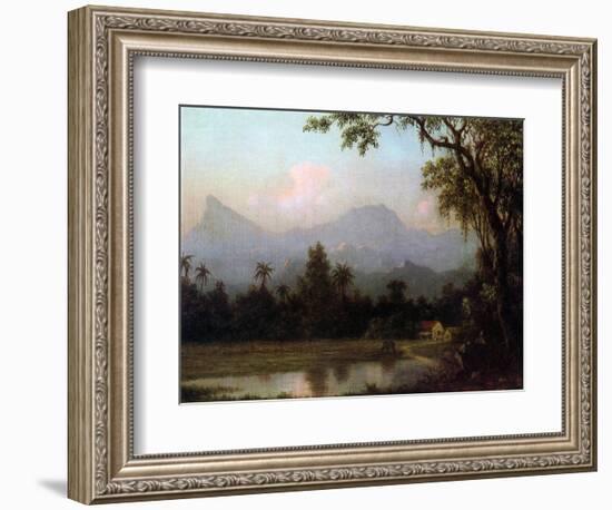 Rio De Janeiro, Brazil, C.1865 (Oil on Board)-Martin Johnson Heade-Framed Premium Giclee Print