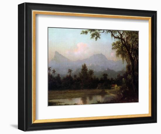 Rio De Janeiro, Brazil, C.1865 (Oil on Board)-Martin Johnson Heade-Framed Premium Giclee Print