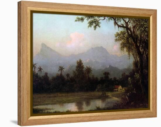 Rio De Janeiro, Brazil, C.1865 (Oil on Board)-Martin Johnson Heade-Framed Premier Image Canvas