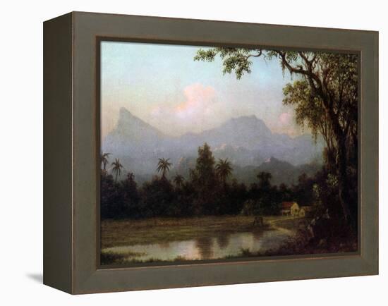 Rio De Janeiro, Brazil, C.1865 (Oil on Board)-Martin Johnson Heade-Framed Premier Image Canvas