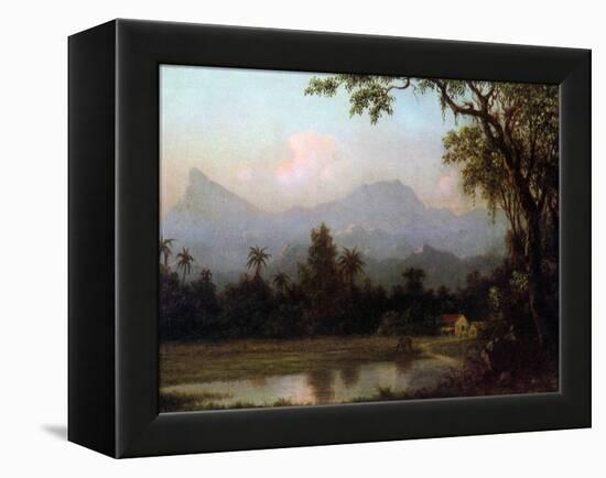 Rio De Janeiro, Brazil, C.1865 (Oil on Board)-Martin Johnson Heade-Framed Premier Image Canvas