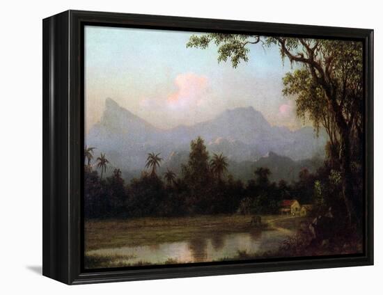 Rio De Janeiro, Brazil, C.1865 (Oil on Board)-Martin Johnson Heade-Framed Premier Image Canvas