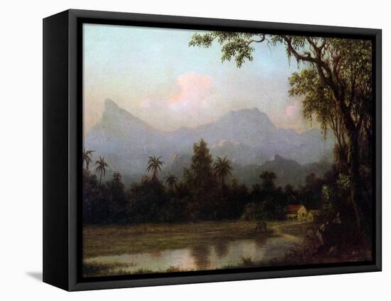 Rio De Janeiro, Brazil, C.1865 (Oil on Board)-Martin Johnson Heade-Framed Premier Image Canvas