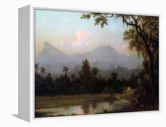 Rio De Janeiro, Brazil, C.1865 (Oil on Board)-Martin Johnson Heade-Framed Premier Image Canvas