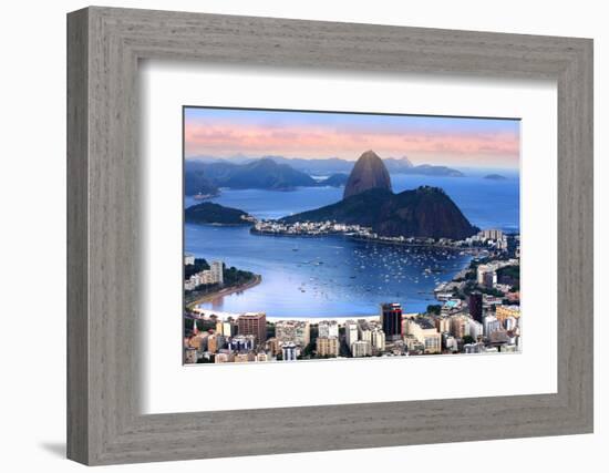 Rio De Janeiro, Brazil in the Evening Sun Light-SNEHITDESIGN-Framed Photographic Print