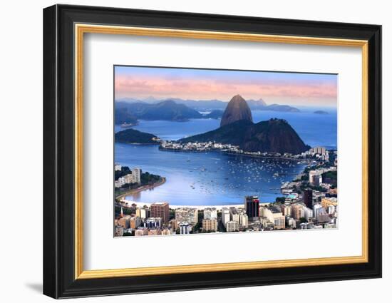 Rio De Janeiro, Brazil in the Evening Sun Light-SNEHITDESIGN-Framed Photographic Print