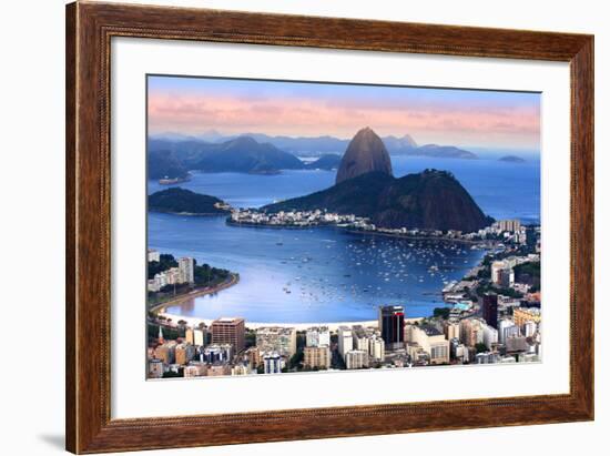 Rio De Janeiro, Brazil in the Evening Sun Light-SNEHITDESIGN-Framed Photographic Print